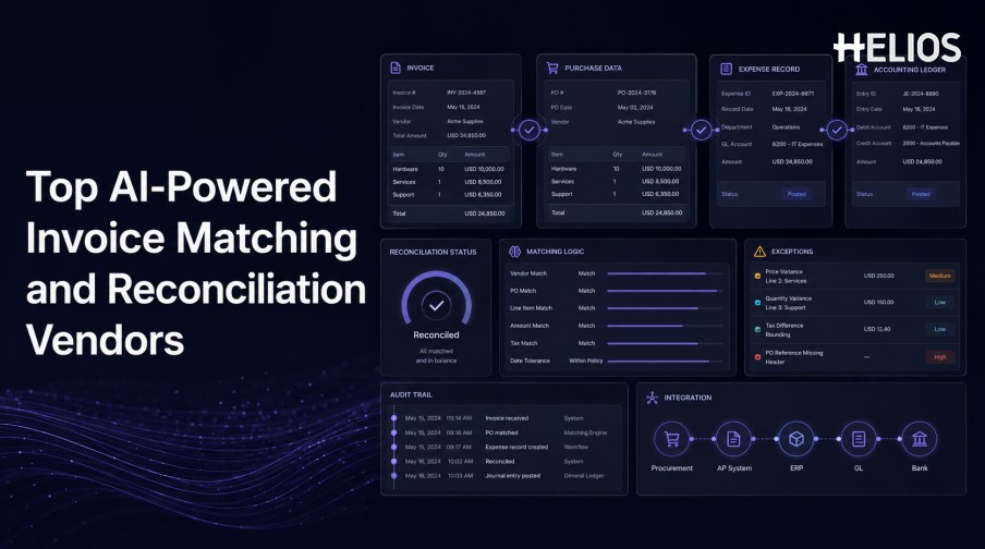 Top AI-Powered Invoice Matching and Reconciliation Vendors